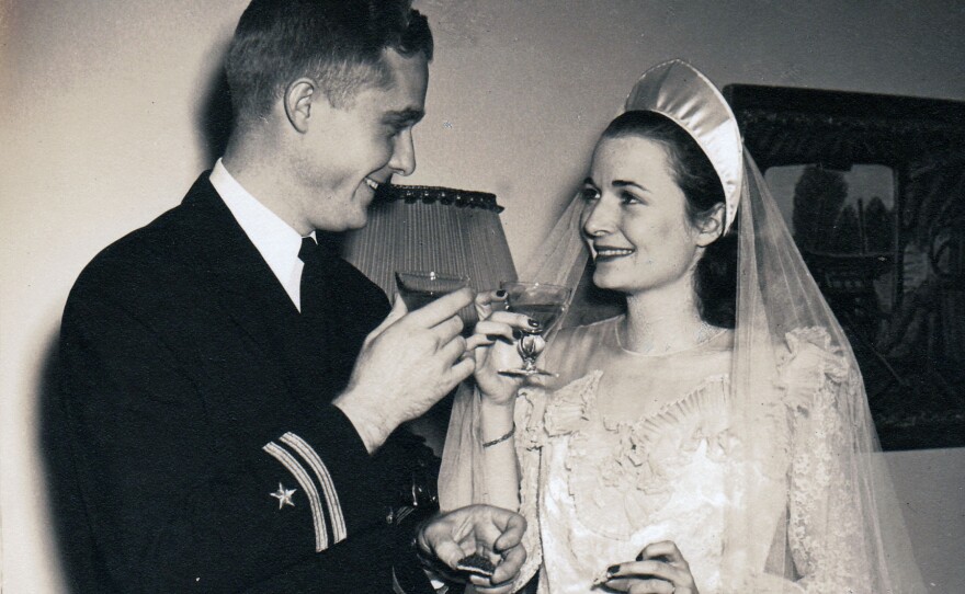 Doris and Paul Sutton on their wedding day.  The Suttons were second place winners in "Your Life, Our Stage."