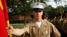 Marines in uniform.