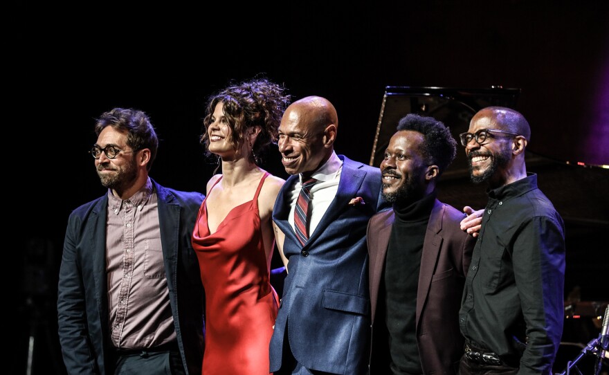 Joshua Redman group with Gabrielle Cavassa (second from left).