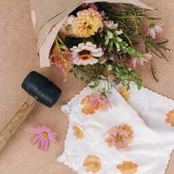 Hand-Tied Flower Arranging + Hapazome Workshop