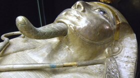 Pharaoh Psusennes' silver coffin