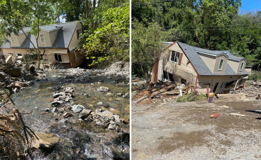 Stephanie and Nicholas Cepparulo's home in Lambertville, N.J., was destroyed in a flash flood in 2021. The property had been in Stephanie's family for over 100 years, but with climate change causing more severe storms, it was no longer a safe place to live. They chose to accept a home buyout, with the support of their local mayor and a case manager from the state government.