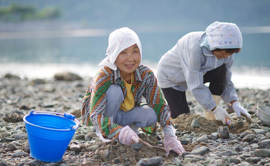 Fisher ladies in Okinawa, Japan.