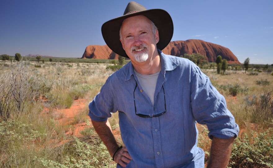 Host and geologist, Dr. Richard Smith at Uluru.