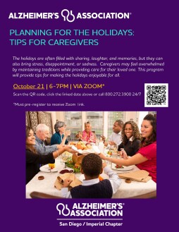 Alzheimer's Association: Planning for the Holidays: Tips for Caregivers