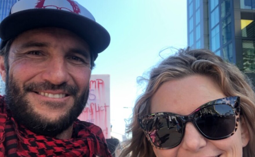 Jonathan Hansen and his girlfriend Chrystal Coleman are pictured in this undated photo.