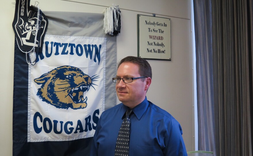 Guidance counselor Andrew Brett works at Kutztown High. He says he has seen students migrate from pot to prescription painkillers to, sometimes, heroin.