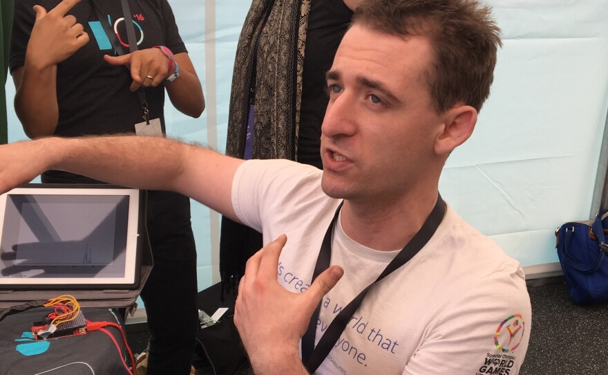 Paul Herzlich works in Google's legal department and helped develop a special sensor for "pressure sores" by those who use wheelchairs.