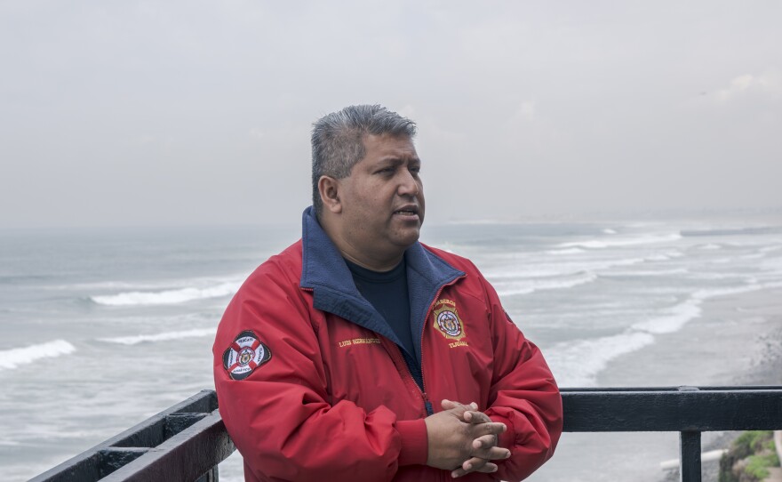 Tijuana lifeguard Captain Luis Hernandez says more migrants are trying to swim around the border wall, March 14, 2024. 