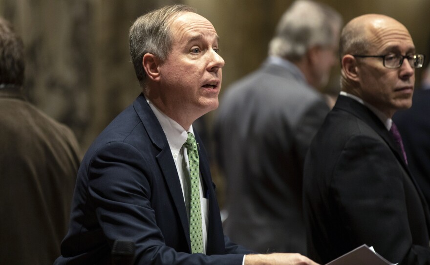 The investigation spurred by Wisconsin Assembly Speaker Robin Vos (left), seen here in 2019, is the most high profile of the state's three election inquiries.