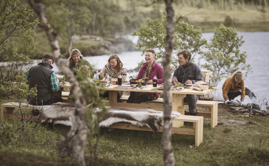 A Swedish government program called the Edible Country recruited Michelin-starred chefs to create recipes that use ingredients that can be foraged from the areas around 13 picnic tables scattered across the countryside. Diners book a table, show up and hunt for their own food.