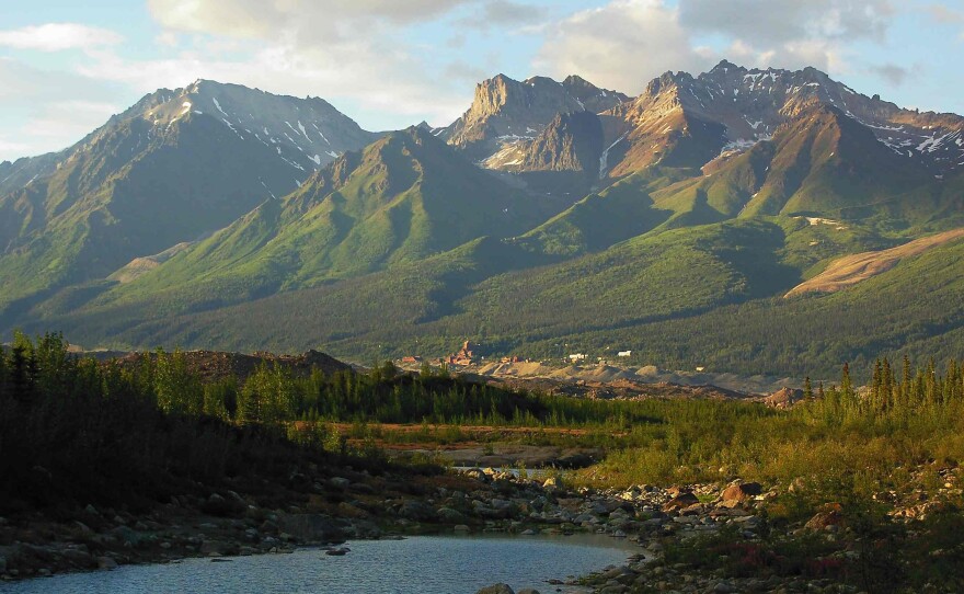 In 2002, the Pilgrim family made their Alaskan home at the site of an abandoned mine just beyond this Bonanza Ridge mountain.