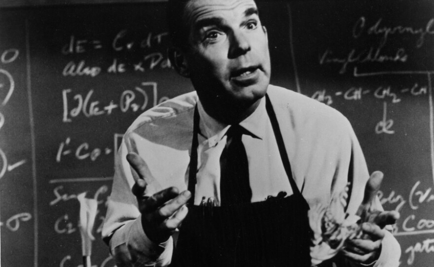 Actor Fred MacMurray in "The Absent-Minded Professor."