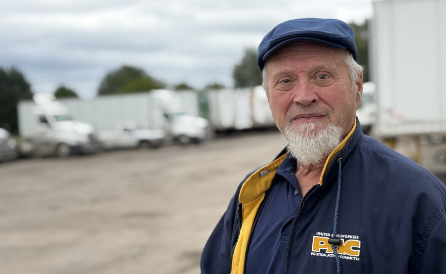 Dave Janiszewski spent four decades working in a steel plant and then in a paper plant in central Ohio. The 72-year-old Democrat is now out canvassing for Sherrod Brown. "Anything that we needed, he was there for us," he says.