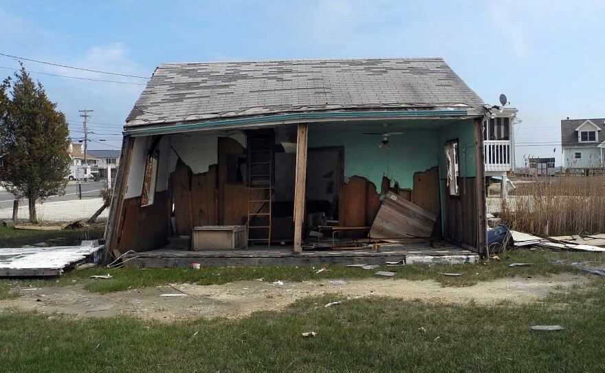 A house damaged by Superstorm Sandy, in Tuckerton, N.J.