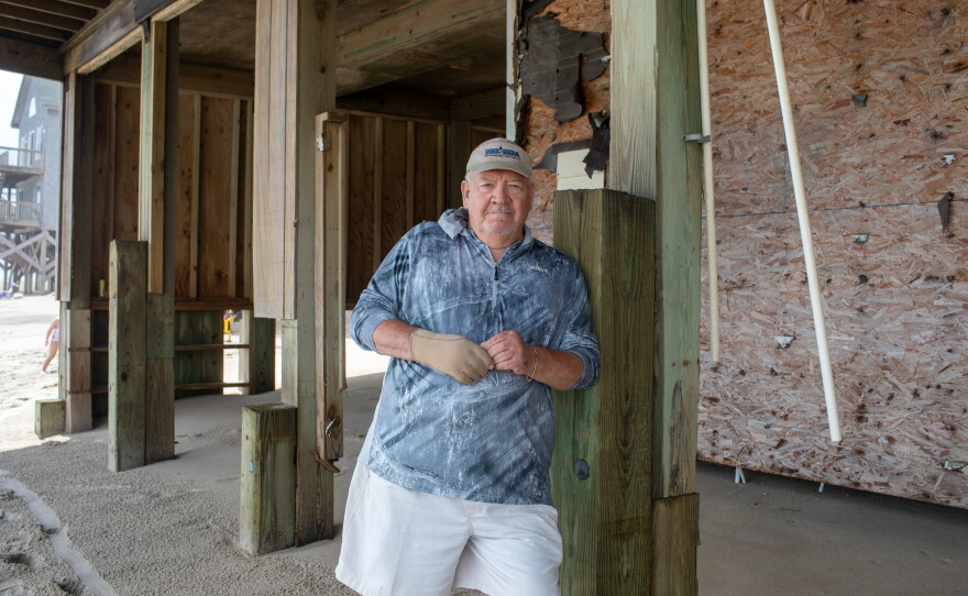 Bill King, the president of the North Carolina Beach Buggy Association, has traveled to Washington, D.C., to push for federal rule changes that he thinks could save homes from collapsing in coastal North Carolina.
