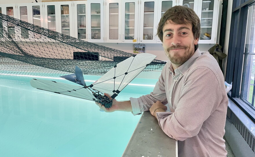 Raphael Zufferey, a mechanical engineer at MIT, is one of the leaders of the project to create the new robot.