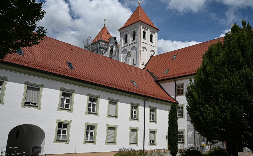 Part of the Franciscan cloister of Mallersdorf in the Laber-Valley in Bavaria.