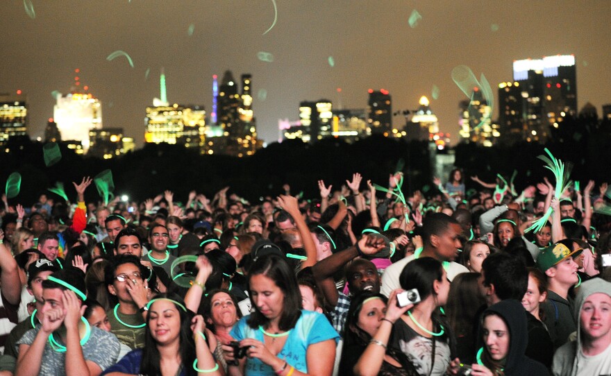 The crowd at a 2011 concert at Central Park's Great Lawn.