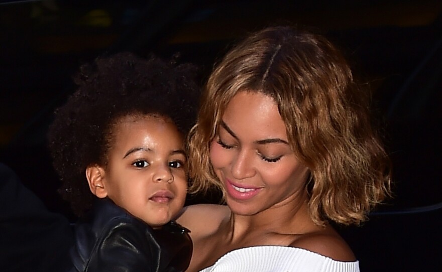 Beyoncé with Blue Ivy Carter in New York City in 2014.