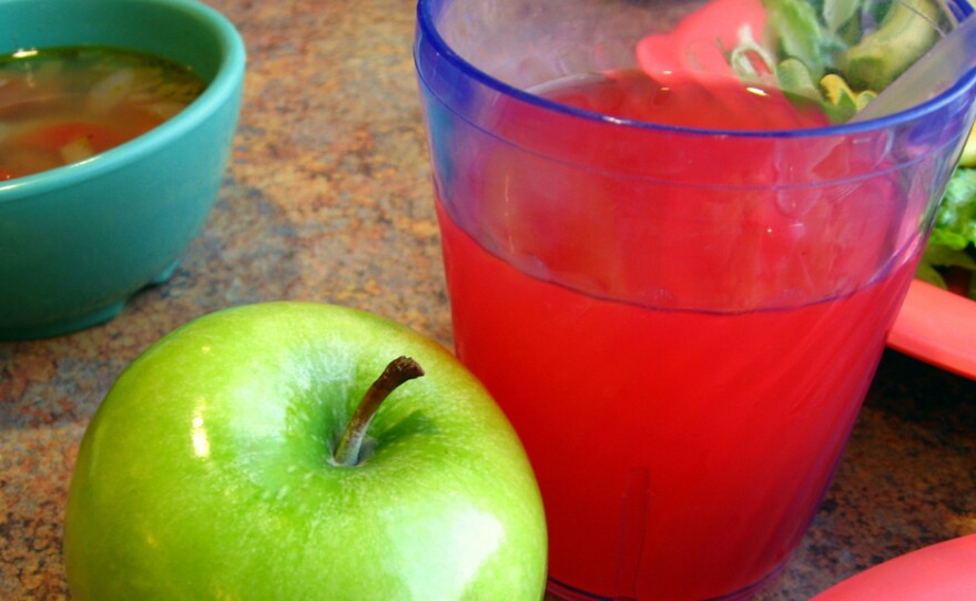 The fructose in fruit comes with fiber, which slows down and reduces the absorption of the sugar in the body.