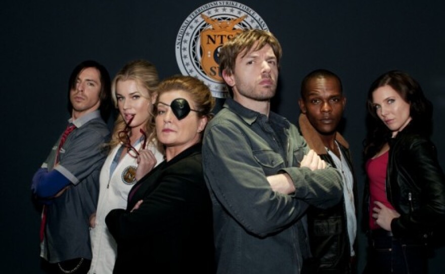 The cast of Adult Swim's new 15-minute series set in San Diego called "NTSF:SD:SUV::"