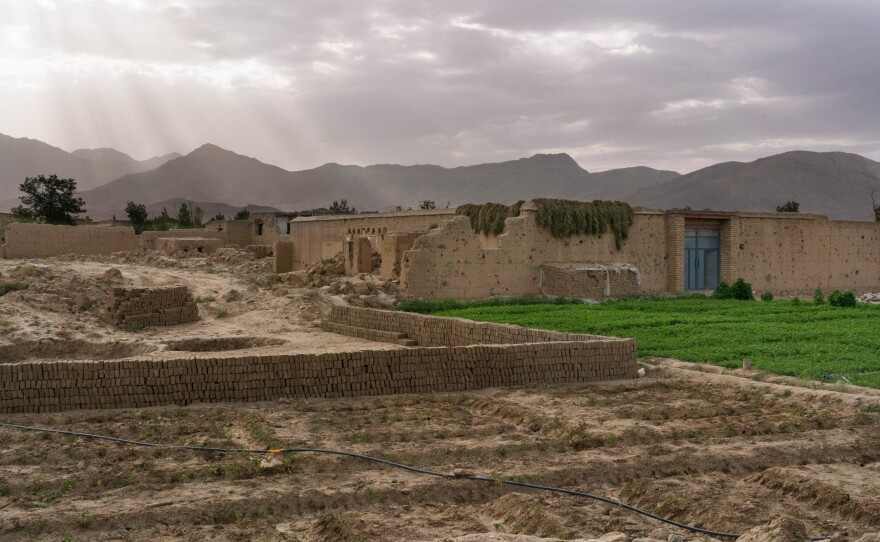 Signs of rebuilding in the damaged village of Mali Khel.