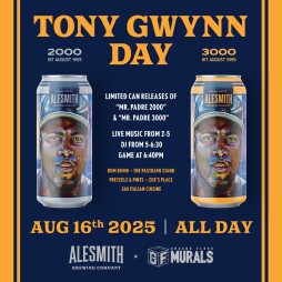 Tony Gwynn Day with Mr. Padre 2000 & 3000 Beer Release