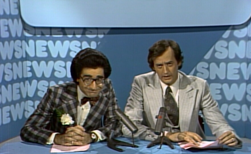 Eugene Levy, left, and Dave Thomas on SCTV.