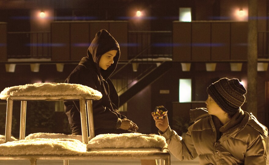 Chloe Grace Moretz and Kodi Smit-McPhee in "Let Me In."