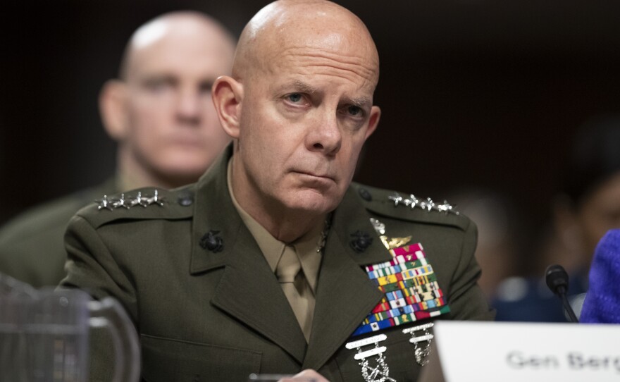 Marine Corps Commandant Gen. David Berger, pictured in 2019, says that the goal behind the service's new changes is to develop a corps that reflects America.
