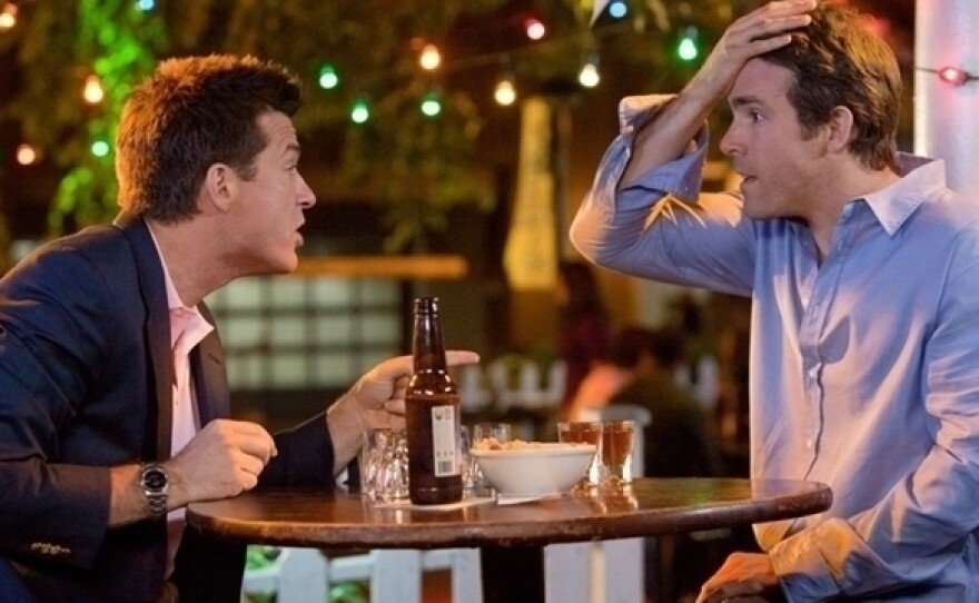 <strong></strong>Dave (Jason Bateman) and Mitch (Ryan Reynolds) switch bodies in the 2011 comedy, <em>The Change Up</em>.