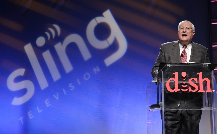 Joe Clayton, president and CEO of Dish Network, introduces the Sling TV earlier this month at the International Consumer Electronics Show in Las Vegas.