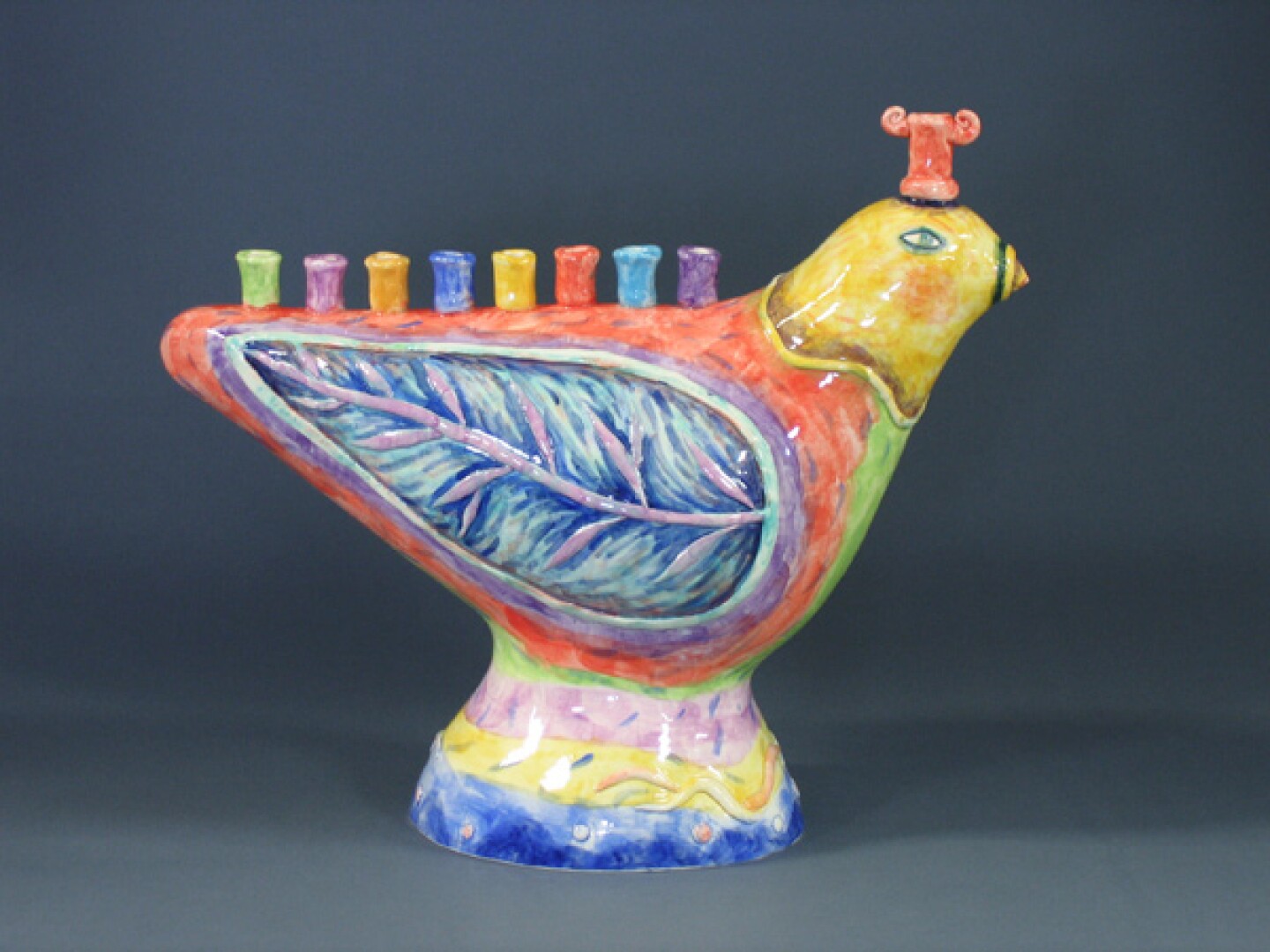 Bird Menorah by Susan Garson.