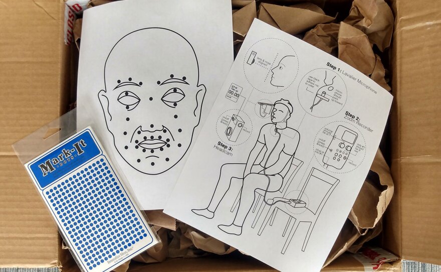 For "Monumental Interventions," filmmaker Evan Apodaca instructed a series of narrators on recording their facial motion as they read the script. The statues are then animated to mimic their narrator's facial movements and expressions during speech.