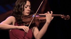 Lucia Micarelli playing violin. The dazzling violin virtuoso presents a concert ranging from classical to jazz to fiddle music.