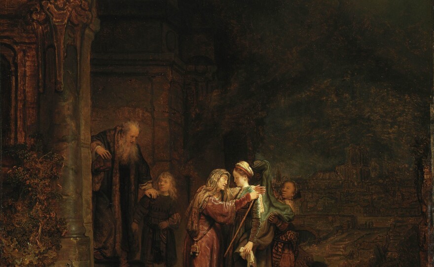 Christie's appraised 5 percent of the Detroit Institute of Arts' collection at $454-$867 million. They estimated that this piece alone would fetch $90 million: <em>The Visitation</em>, Rembrandt van Rijn, 1640, oil on oak panel.