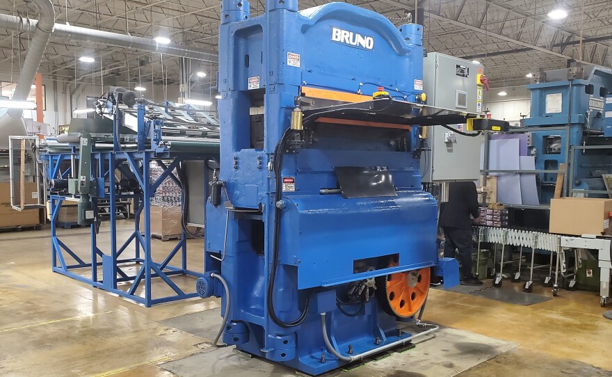 SunsOut's new die-cutting machine.