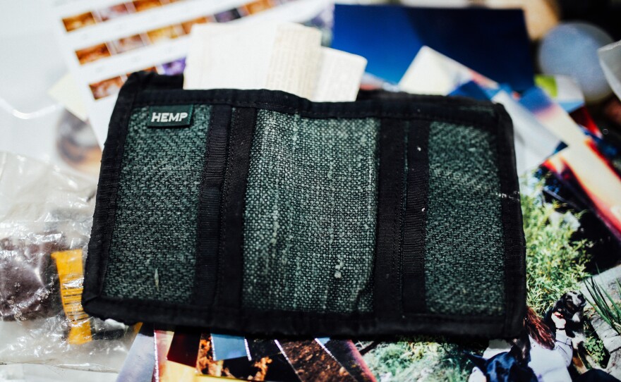 Richard Guadagno's hemp wallet was the only thing his sister could ID from the binder. It still held a receipt from their time together in Vermont.