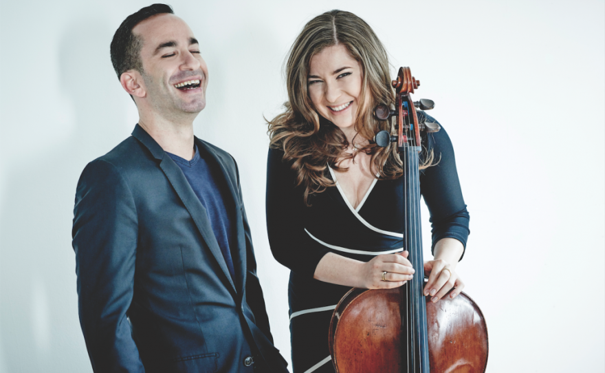 SummerFest Music Director and pianist Inon Barnatan with star cello player, Alisa Weilerstein, are pictured in this undated photo.