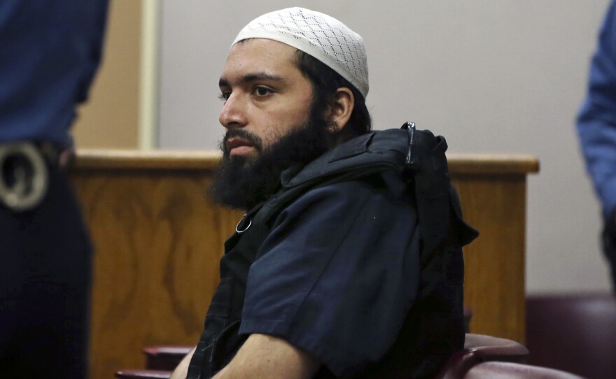 Ahmad Khan Rahimi faces a mandatory sentence of life in prison, prosecutors say. He's seen here last December, three months after bombs exploded in New Jersey and New York's Chelsea neighborhood.