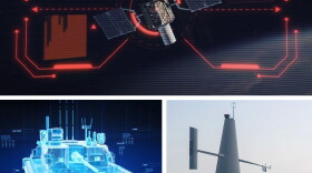 Three of the Pentagon projects surveyed by GAO included weapons for counter-camouflage (upper image) and target recognition (lower images).