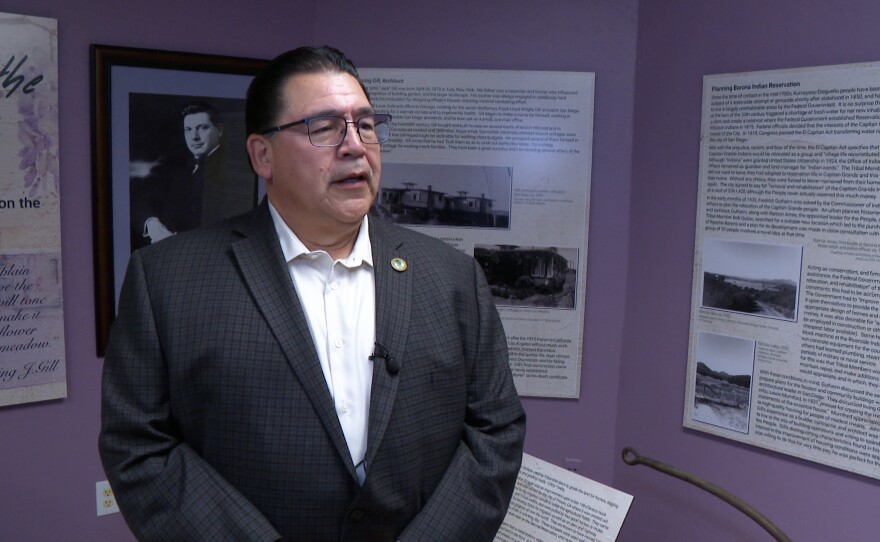 Raymond Welch, Chairman of the Barona Band of Mission Indians, is shown at the Cultural Center & Museum on September 26, 2025.