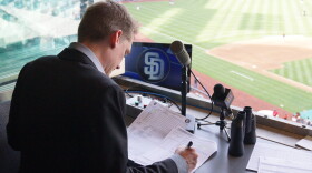 Alex Miniak preparing for Saturday's game against the San Francisco Giants.
