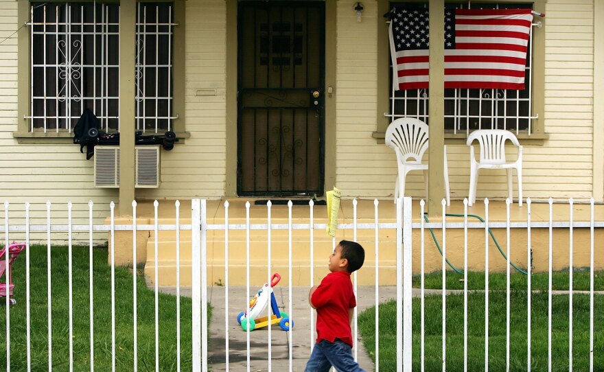 A study by the think tank Demos finds that black and Latino families with two parents still own only half as much as wealth as white single parents.