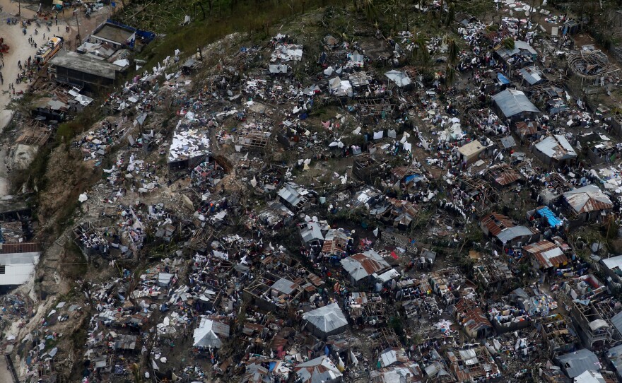 Hurricane Matthew caused vast destruction in Jeremie, Haiti. Dozens of people have died across the Caribbean as a result of the storm.