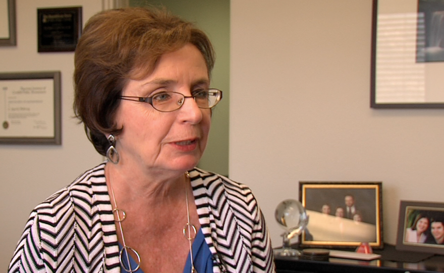 April Boling, the treasurer of the Recall Bob Filner campaign, talks in her office.