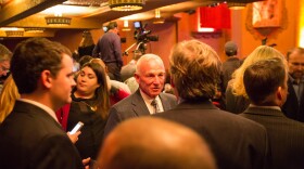 Former San Diego Mayor Jerry Sanders entering the Balboa Theatre for Mayor Kevin Faulconer's State of the City speech, Jan. 14, 2015.
