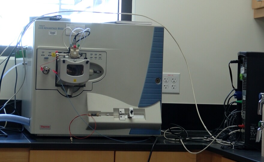 The brand new $250,000 mass spectrometer sits inside San Diego Miramar College's new science building, Nov. 30, 2015.