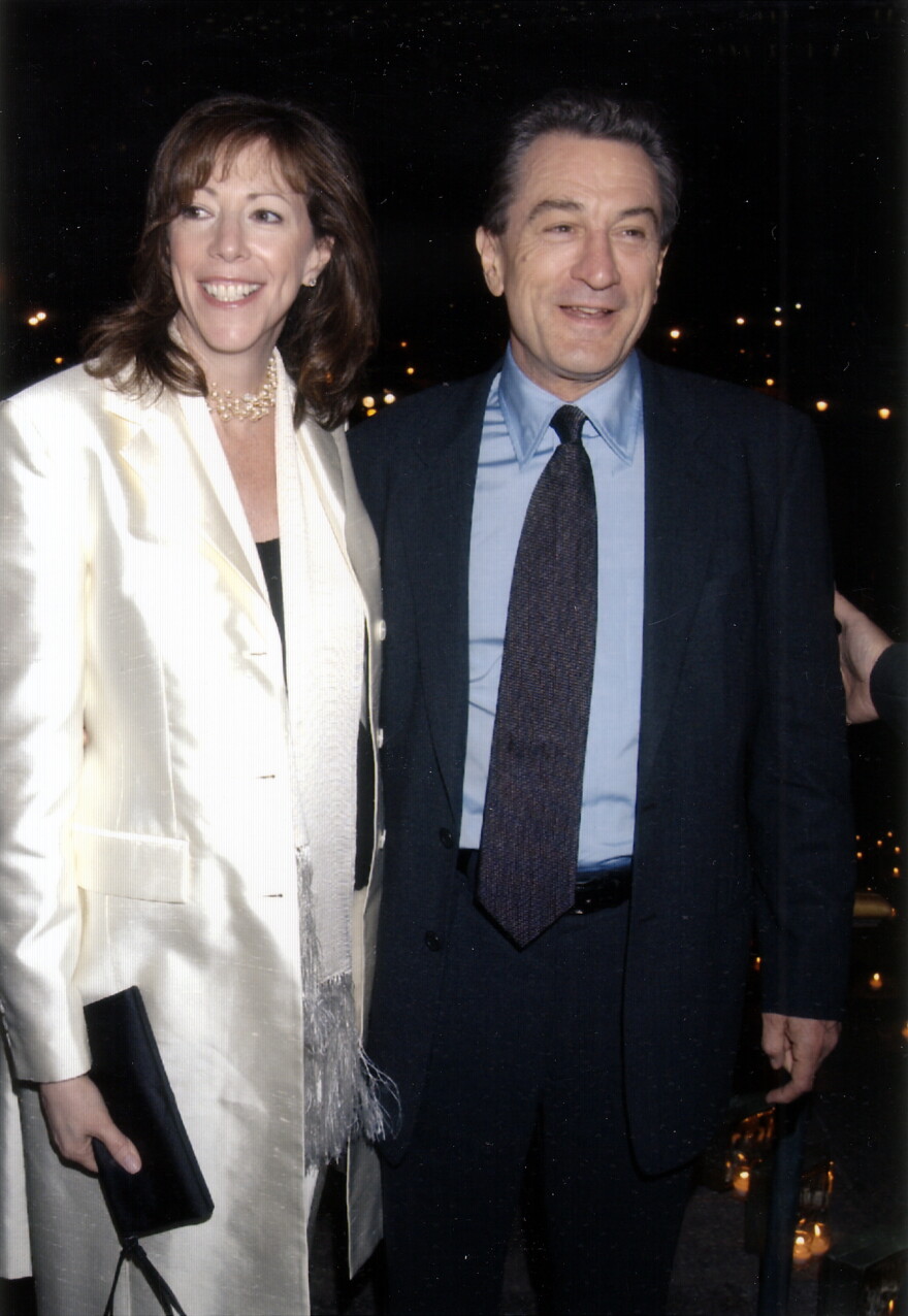 Tribeca Film Festival co-founders Robert De Niro and Jane Rosenthal at the inaugural Film Festival in May 2002.